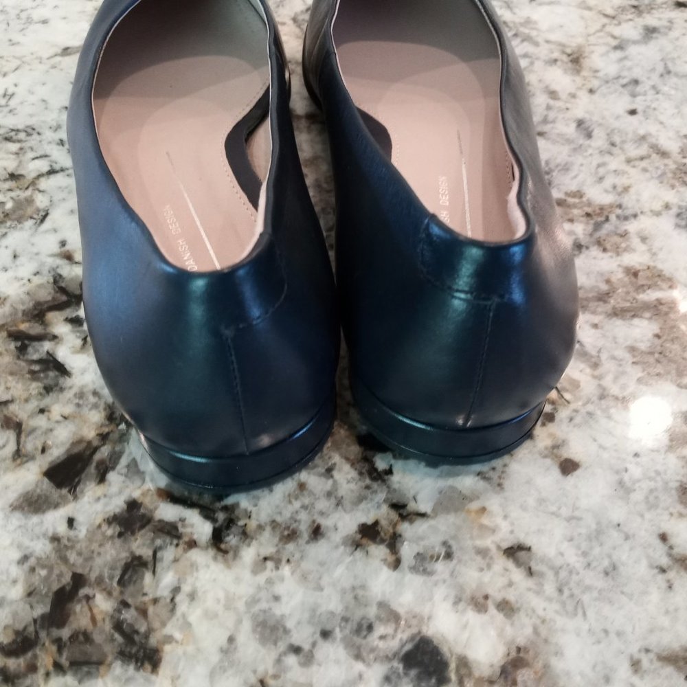 ECCO Ballerina Ballet Flat Navy Leather - Picture 7 of 7